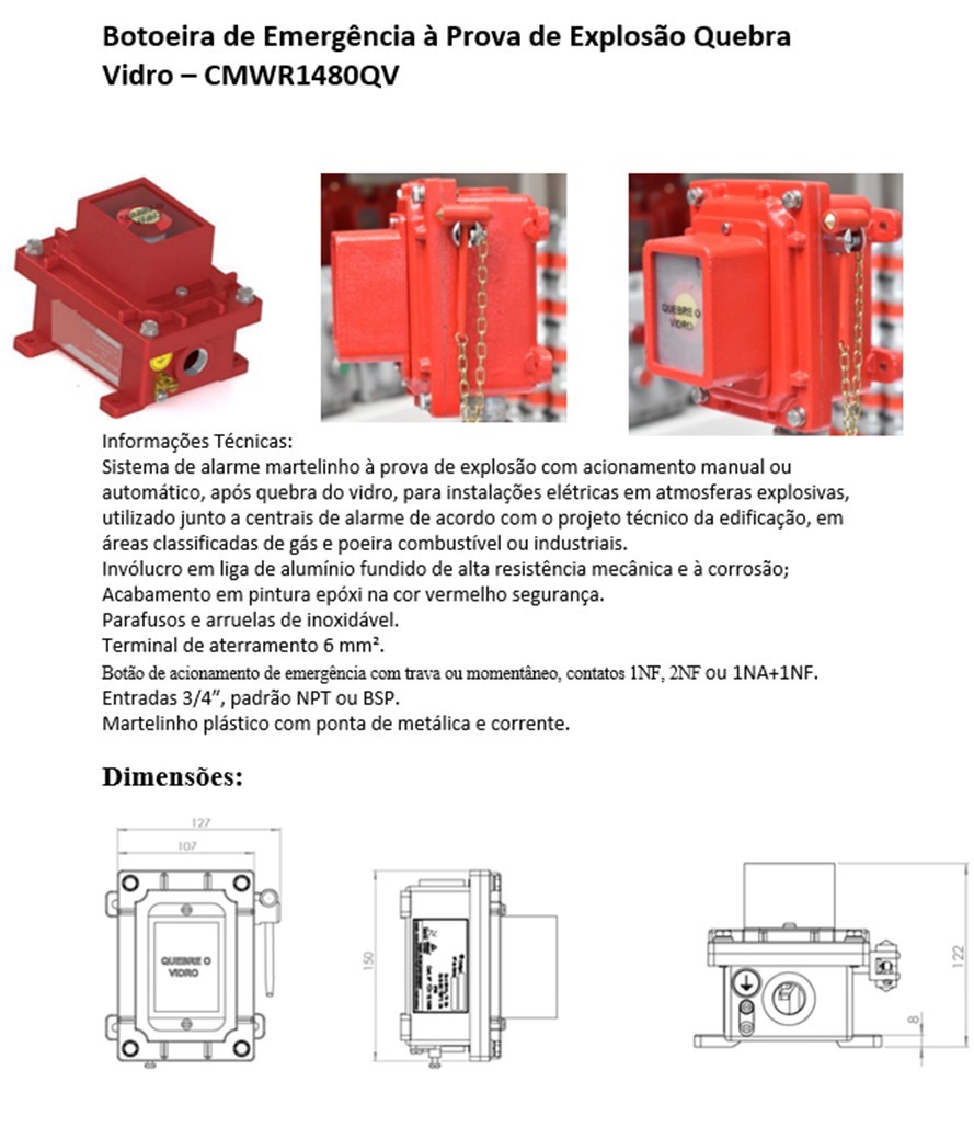 BOTOEIRA PROVA EXPLOSAO RENGLAN MOD CMW